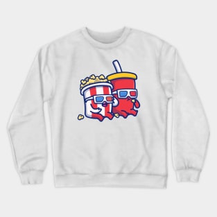 Cute Popcorn With Soda Crewneck Sweatshirt